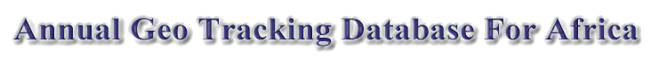 Annual Geo Tracking Database for Africa